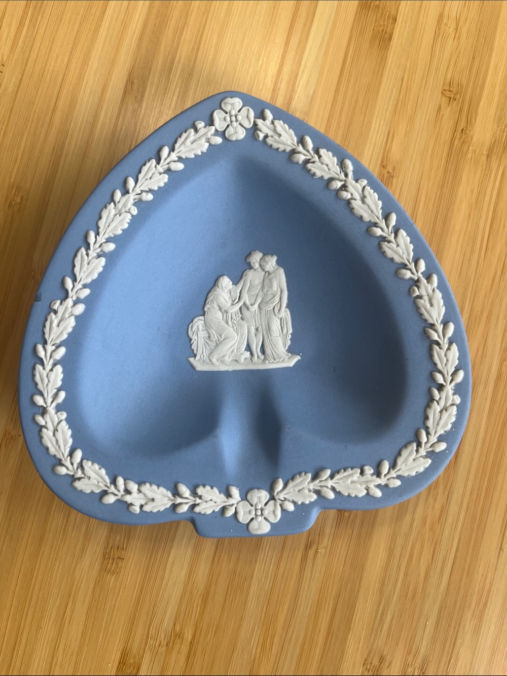 Wedgwood Blue Jasperware spade shape